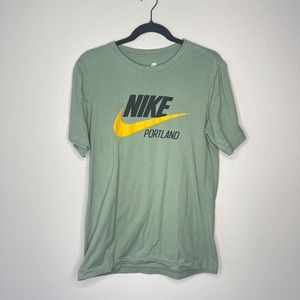 Nike Portland Oregon Moss Green Tee Shirt Unisex Size Small